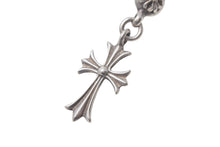 画像をギャラリービューアに読み込む, CHROME HEARTS クロムハーツ 1ボールタイニーCHクロスチャーム ネックレス 重量12.7g 全長52.5cm シルバー925 美品 中古 4c068904