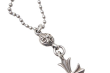 画像をギャラリービューアに読み込む, CHROME HEARTS クロムハーツ 1ボールタイニーCHクロスチャーム ネックレス 重量12.7g 全長52.5cm シルバー925 美品 中古 4c068904