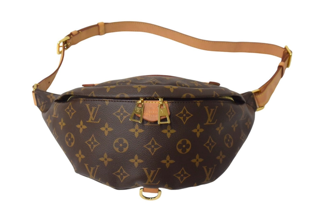 LOUIS VUITTON ルイヴィトン バムバッグ ボディバッグ M43644 モノグラム ブラウン PVC レザー 美品 中古 4c069107