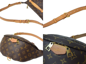 LOUIS VUITTON ルイヴィトン バムバッグ ボディバッグ M43644 モノグラム ブラウン PVC レザー 美品 中古 4c069107