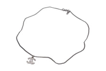 画像をギャラリービューアに読み込む, CHANEL シャネル ココマーク ネックレス ラインストーン アクセサリー 6.0g メタル フランス製 シルバー 美品 中古 4c068919