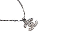 画像をギャラリービューアに読み込む, CHANEL シャネル ココマーク ネックレス ラインストーン アクセサリー 6.0g メタル フランス製 シルバー 美品 中古 4c068919
