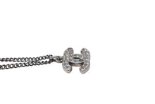 画像をギャラリービューアに読み込む, CHANEL シャネル ココマーク ネックレス ラインストーン アクセサリー 6.0g メタル フランス製 シルバー 美品 中古 4c068919