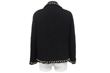 画像をギャラリービューアに読み込む, MOSCHINO CHEAP&amp;CHIC モスキーノ チープアンドシック スパンコール ポリエステル ブラック ゴールド金具 36 美品 中古 4c068932