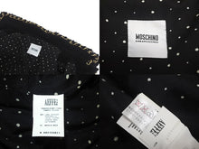 画像をギャラリービューアに読み込む, MOSCHINO CHEAP&amp;CHIC モスキーノ チープアンドシック スパンコール ポリエステル ブラック ゴールド金具 36 美品 中古 4c068932
