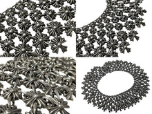 画像をギャラリービューアに読み込む, CHROME HEARTS クロムハーツ チェーンメイルオーバルクロスパヴェダイヤ ネックレス オーダー品 487.7g シルバー 美品 中古 4c068946