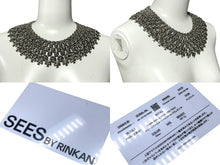 画像をギャラリービューアに読み込む, CHROME HEARTS クロムハーツ チェーンメイルオーバルクロスパヴェダイヤ ネックレス オーダー品 487.7g シルバー 美品 中古 4c068946