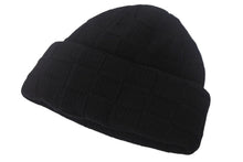 画像をギャラリービューアに読み込む, 極美品 LOUIS VUITTON ルイヴィトン ビーニー ダミエパール M7336A ニット帽 ブラック ウール ガラスパール 中古 4c068948