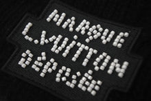 画像をギャラリービューアに読み込む, 極美品 LOUIS VUITTON ルイヴィトン ビーニー ダミエパール M7336A ニット帽 ブラック ウール ガラスパール 中古 4c068948