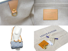 画像をギャラリービューアに読み込む, 極美品 LOUIS VUITTON ルイヴィトン スピーディ バンドリエール 25 ダミエ デニム N40700 ゴールド金具 中古 4c068963