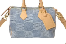 画像をギャラリービューアに読み込む, 極美品 LOUIS VUITTON ルイヴィトン スピーディ バンドリエール 25 ダミエ デニム N40700 ゴールド金具 中古 4c068963