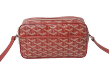 Load image into Gallery viewer, 極美品 GOYARD ゴヤール カップヴェールPM ショルダーバッグ レッド シルバー金具 PVC CAPVE2PMLTY02CL02P 中古 4c068972