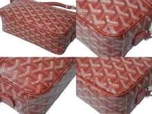 Load image into Gallery viewer, 極美品 GOYARD ゴヤール カップヴェールPM ショルダーバッグ レッド シルバー金具 PVC CAPVE2PMLTY02CL02P 中古 4c068972