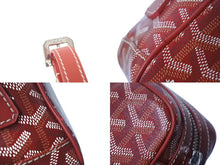Load image into Gallery viewer, 極美品 GOYARD ゴヤール カップヴェールPM ショルダーバッグ レッド シルバー金具 PVC CAPVE2PMLTY02CL02P 中古 4c068972