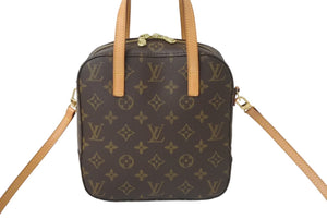 LOUIS VUITTON ルイ ヴィトン モノグラム スポンティーニ 2WAYハンドバッグ M47500 ブラウン 廃盤 美品 中古 4c068974