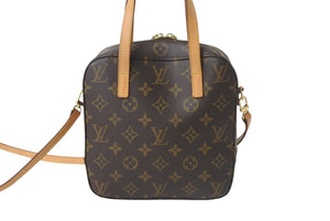 LOUIS VUITTON ルイ ヴィトン モノグラム スポンティーニ 2WAYハンドバッグ M47500 ブラウン 廃盤 美品 中古 4c068974