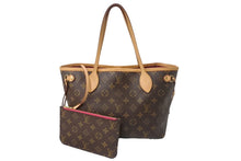 画像をギャラリービューアに読み込む, LOUIS VUITTON ルイヴィトン ネヴァーフルPM トートバッグ M41245 モノグラムキャンバス ブラウン ピヴォワンヌ 美品 中古 4c068975