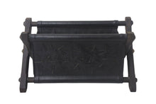 画像をギャラリービューアに読み込む, CHROME HEARTS クロムハーツ リモコンラック スターパッチ レザー エボニー シルバー925 オブジェ 置物 美品 中古 4c068995