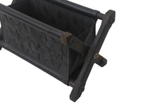 画像をギャラリービューアに読み込む, CHROME HEARTS クロムハーツ リモコンラック スターパッチ レザー エボニー シルバー925 オブジェ 置物 美品 中古 4c068995