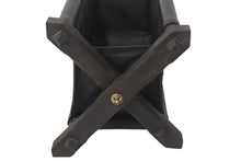 画像をギャラリービューアに読み込む, CHROME HEARTS クロムハーツ リモコンラック スターパッチ レザー エボニー シルバー925 オブジェ 置物 美品 中古 4c068995