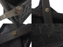画像をギャラリービューアに読み込む, CHROME HEARTS クロムハーツ リモコンラック スターパッチ レザー エボニー シルバー925 オブジェ 置物 美品 中古 4c068995