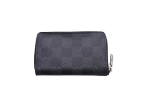 LouisVuitton ルイヴィトン ジッピーコインパース ダミエグラフィット N63076 フランス製 PVC ブラック シルバー 美品 中古 4c069003