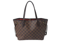 画像をギャラリービューアに読み込む, LOUIS VUITTON ルイヴィトン ネヴァーフルPM トートバッグ N51109 ダミエキャンバス ブラウン ゴールド金具 美品 中古 4c069019