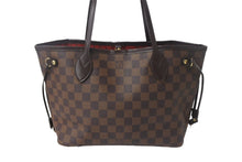 画像をギャラリービューアに読み込む, LOUIS VUITTON ルイヴィトン ネヴァーフルPM トートバッグ N51109 ダミエキャンバス ブラウン ゴールド金具 美品 中古 4c069019