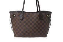 画像をギャラリービューアに読み込む, LOUIS VUITTON ルイヴィトン ネヴァーフルPM トートバッグ N51109 ダミエキャンバス ブラウン ゴールド金具 美品 中古 4c069019