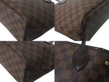 画像をギャラリービューアに読み込む, LOUIS VUITTON ルイヴィトン ネヴァーフルPM トートバッグ N51109 ダミエキャンバス ブラウン ゴールド金具 美品 中古 4c069019