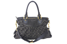 Load image into Gallery viewer, 極美品 LOUIS VUITTON ルイヴィトン ネオカヴィMM ハンドバッグ M95351 モノグラムデニム レザー 2WAY ゴールド金具 中古 4c069022