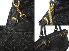 Load image into Gallery viewer, 極美品 LOUIS VUITTON ルイヴィトン ネオカヴィMM ハンドバッグ M95351 モノグラムデニム レザー 2WAY ゴールド金具 中古 4c069022