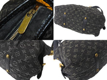 Load image into Gallery viewer, 極美品 LOUIS VUITTON ルイヴィトン ネオカヴィMM ハンドバッグ M95351 モノグラムデニム レザー 2WAY ゴールド金具 中古 4c069022