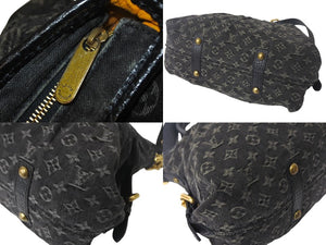 極美品 LOUIS VUITTON ルイヴィトン ネオカヴィMM ハンドバッグ M95351 モノグラムデニム レザー 2WAY ゴールド金具 中古 4c069022