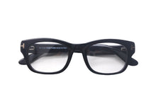 Load image into Gallery viewer, TOM FORD トムフォード サングラス メガネフレーム ブラック プラスチック 51□21-145 TF-5252-001 シルバー金具 美品 中古 4c069059