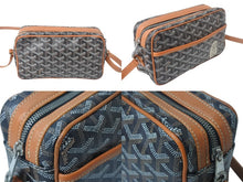 Load image into Gallery viewer, GOYARD ゴヤール カップヴェールPM ショルダーバッグ CAPVE2PMLTY01CL03P ブラック ブラウン PVC レザー 美品 中古 4c069077