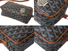 Load image into Gallery viewer, GOYARD ゴヤール カップヴェールPM ショルダーバッグ CAPVE2PMLTY01CL03P ブラック ブラウン PVC レザー 美品 中古 4c069077