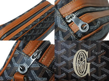 Load image into Gallery viewer, GOYARD ゴヤール カップヴェールPM ショルダーバッグ CAPVE2PMLTY01CL03P ブラック ブラウン PVC レザー 美品 中古 4c069077