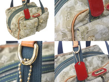 画像をギャラリービューアに読み込む, LOUIS VUITTON ルイヴィトン 08AW モノグラモフラージュ デニム ジャスミン ハンドバッグ M95772 カーキ 村上隆 廃盤 美品 中古 4c069082