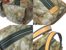 画像をギャラリービューアに読み込む, LOUIS VUITTON ルイヴィトン 08AW モノグラモフラージュ デニム ジャスミン ハンドバッグ M95772 カーキ 村上隆 廃盤 美品 中古 4c069082