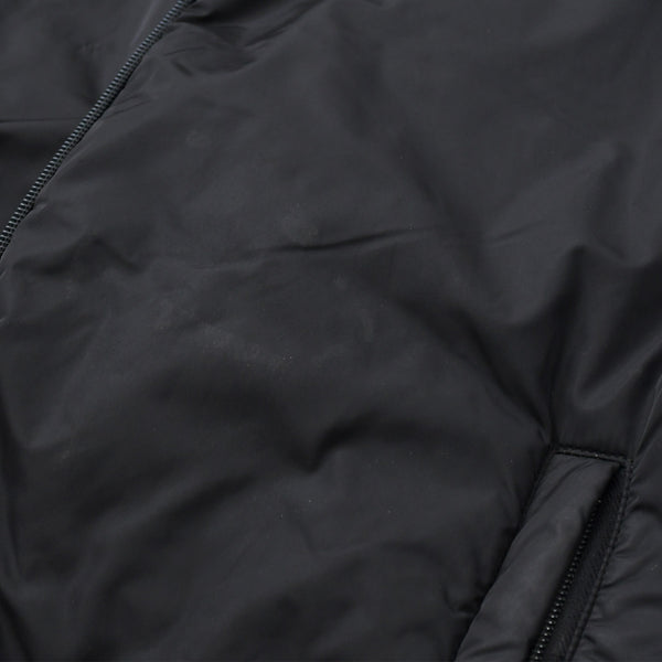 PRADA SPORT プラダスポーツ アーカイブ中綿ナイロンコート SGV294 リネアロッサ 46サイズ ブラック アウター ブロンズ金具 美品 中古 4a006910