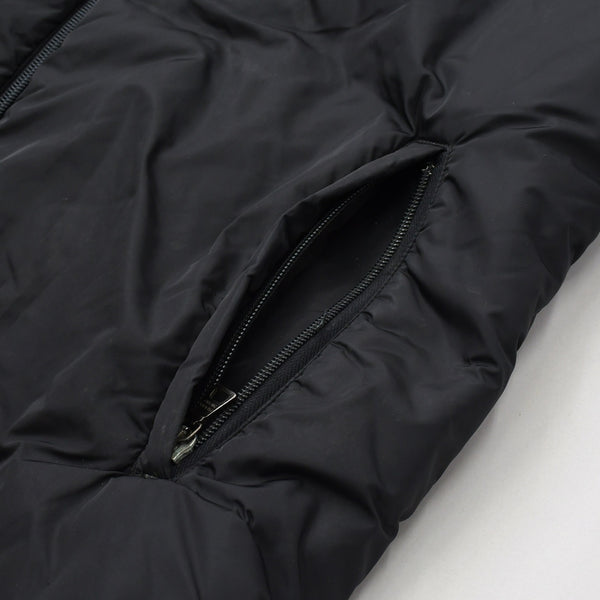 PRADA SPORT プラダスポーツ アーカイブ中綿ナイロンコート SGV294 リネアロッサ 46サイズ ブラック アウター ブロンズ金具 美品 中古 4a006910