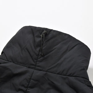 PRADA SPORT プラダスポーツ アーカイブ中綿ナイロンコート SGV294 リネアロッサ 46サイズ ブラック アウター ブロンズ金具 美品 中古 4a006910