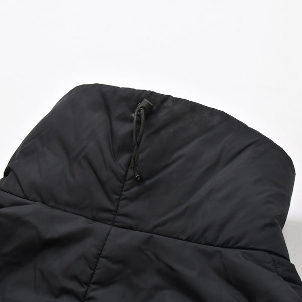 PRADA SPORT プラダスポーツ アーカイブ中綿ナイロンコート SGV294 リネアロッサ 46サイズ ブラック アウター ブロンズ金具 美品 中古 4a006910