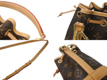 Load image into Gallery viewer, 極美品 LOUIS VUITTON ルイヴィトン ナノ ノエ ハンドバッグ ショルダーバッグ M81266 2WAY ブラウン PVC レザー ゴールド金具 中古 4c069108