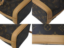 Load image into Gallery viewer, 極美品 LOUIS VUITTON ルイヴィトン ナノ ノエ ハンドバッグ ショルダーバッグ M81266 2WAY ブラウン PVC レザー ゴールド金具 中古 4c069108