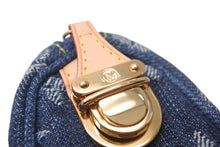 画像をギャラリービューアに読み込む, 新品同様 LOUIS VUITTON ルイヴィトン モノグラムデニム トゥルース スピーディPM ミニポーチ M95082 ブルー 中古 4c069118