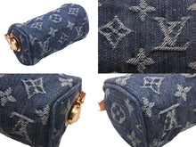 画像をギャラリービューアに読み込む, 新品同様 LOUIS VUITTON ルイヴィトン モノグラムデニム トゥルース スピーディPM ミニポーチ M95082 ブルー 中古 4c069118