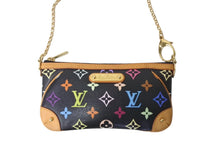 画像をギャラリービューアに読み込む, LOUIS VUITTON ルイヴィトン ポーチ M60097 ポシェット ミラMM モノグラムマルチカラー ブラック 美品 中古 4c069119