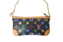 画像をギャラリービューアに読み込む, LOUIS VUITTON ルイヴィトン ポーチ M60097 ポシェット ミラMM モノグラムマルチカラー ブラック 美品 中古 4c069119